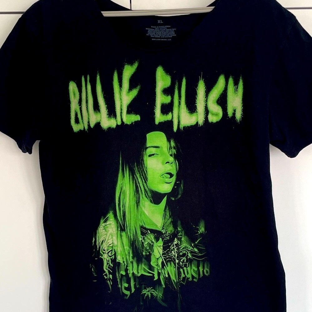 Billie Eilish Official Black Graphic T-Shirt Oversized XL - Picture 14 of 14